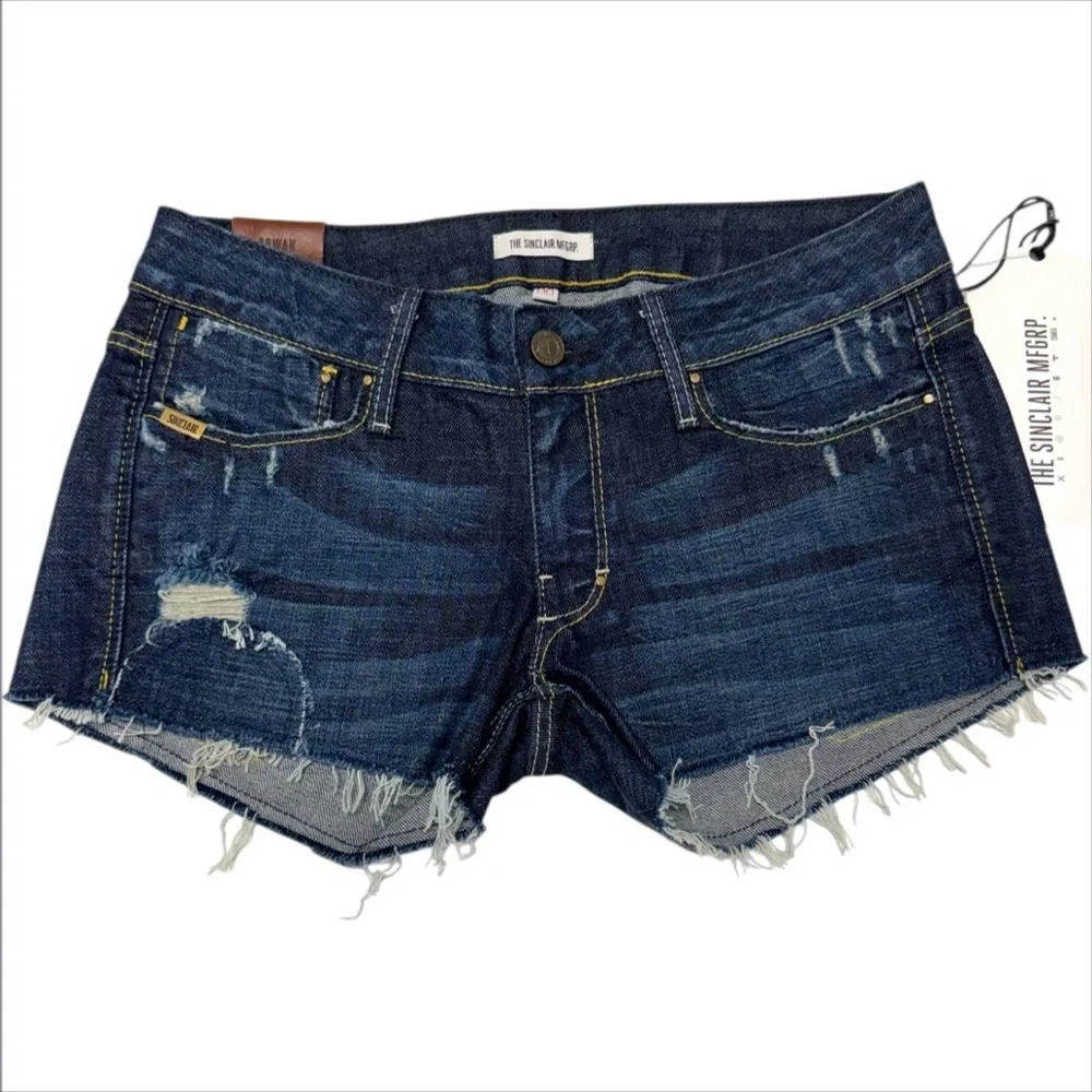 Sinclair | Wiley Cutoff Shorts - Premium Denim - Darkwash - Chic -NWT